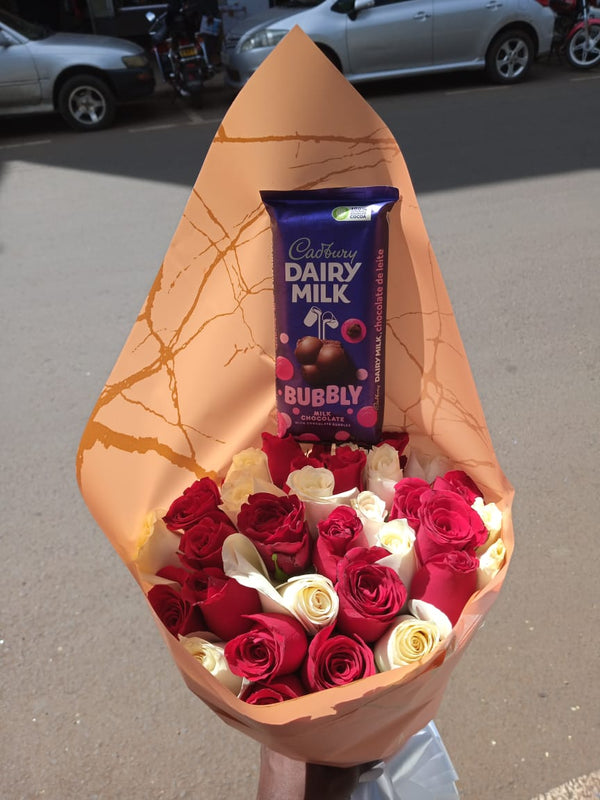 BUBBLY CHOCOLATE & ROSES