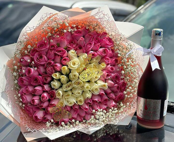 100 ROSES & WINE