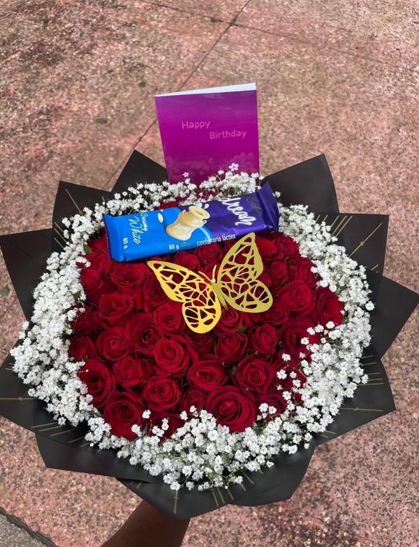 40 RED ROSES & CHOCOLATE