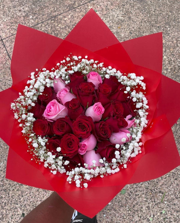 RED AND PINK ROSES